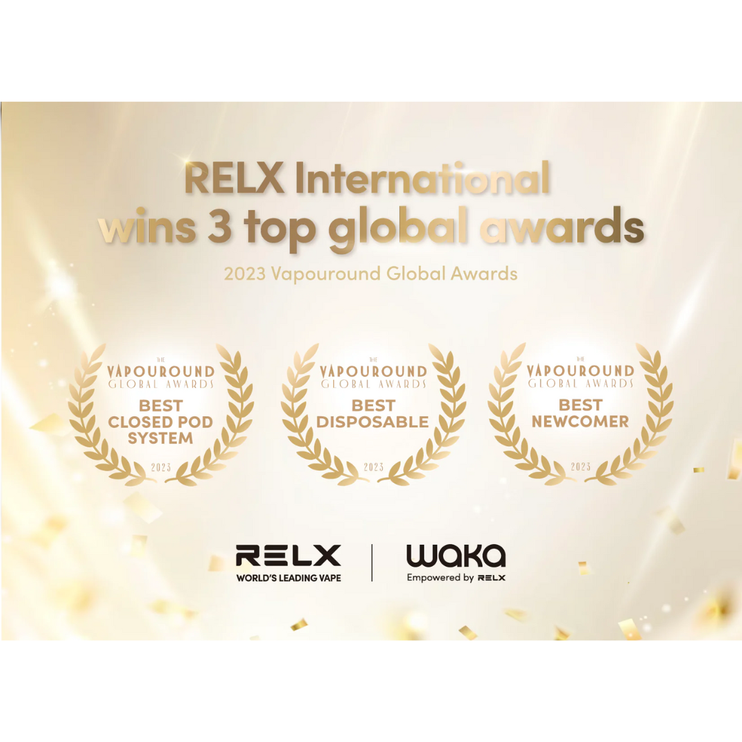 RELX won three awards at Vapouround!